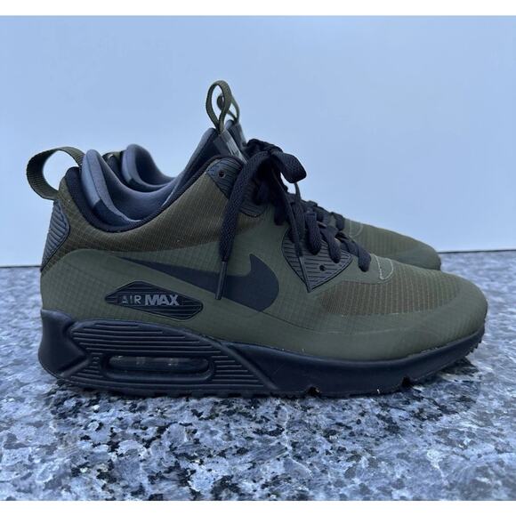 Nike Air Max 90 Mid Winter Dark Loden Sneakerboot Green Black Men's Size US 8
